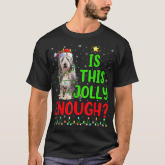 T-shirt Xmas Tree Is This Jolly Enough Bearded Collie Chri