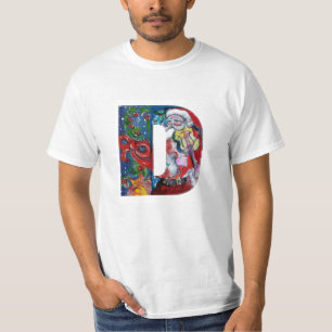 T-SHIRT XMAS UNE LETTRE /SANTA CLAUS AVEC MONOGRAM VIOLIN