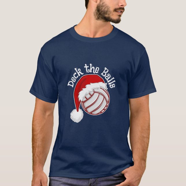 T-shirt Xmas Volleyball Christmas sweaters and other (Devant)