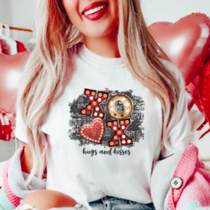 T-shirt XO Hugs et baisers, Saint Valentin amusant
