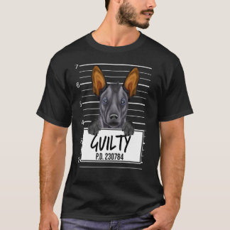 T-shirt Xoloitzcuintli Mugshot Chien coupable