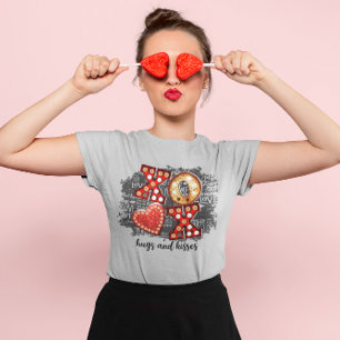 T-shirt XOXO Aimez Plus Inquiétez Moins Cœur