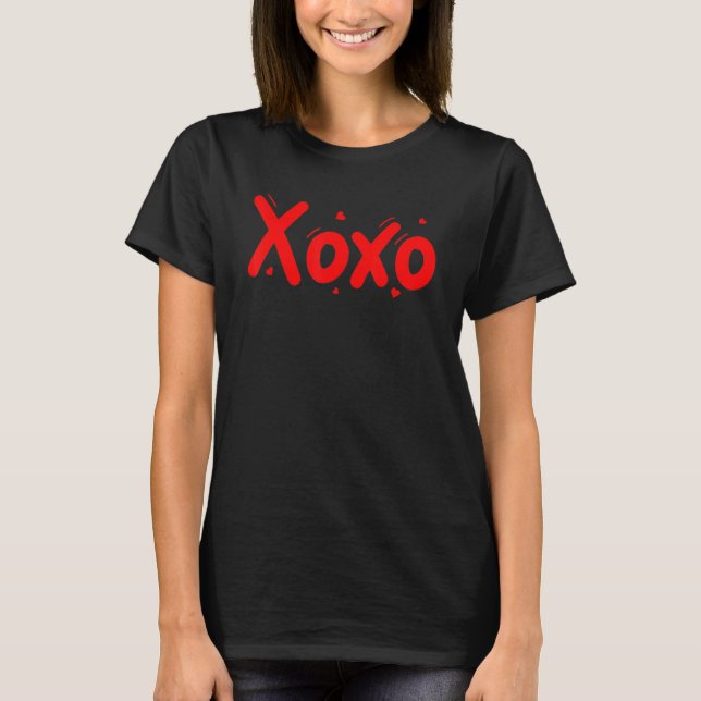 T-shirt XOXO Sweet Love Valentine Coeur Romantique Valenti (Devant)