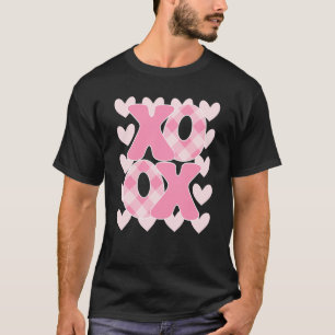 T-shirt XoXo XoXo Valentine's Day Love Vibes Retro vérifié