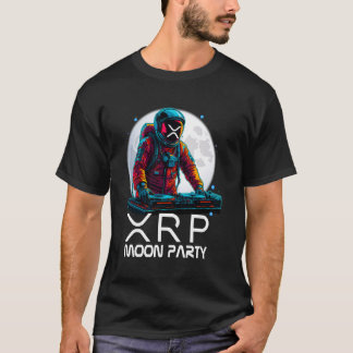 T-shirt xrp moon party astronaut disc jockey boyfriend gir