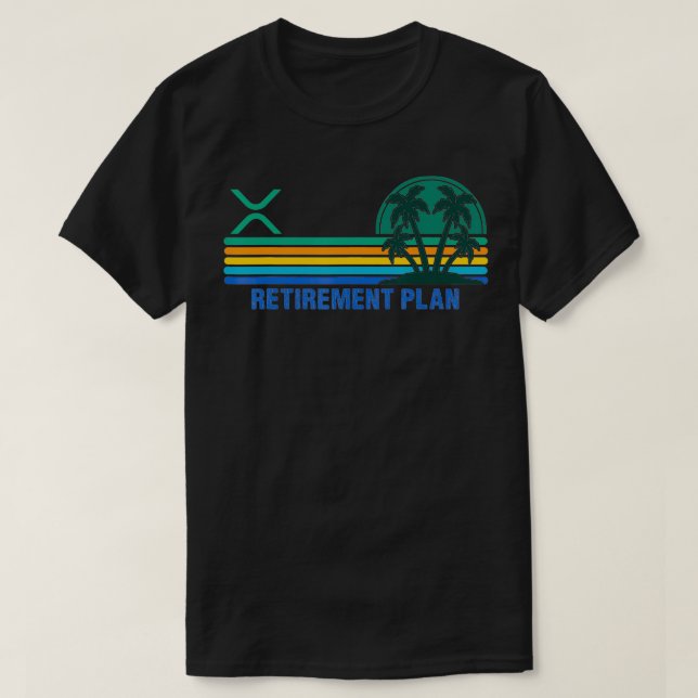 T-shirt XRP Ripple Crypto Coin Blockchain Cryptomonnaie (Design devant)