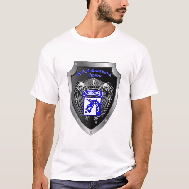 T-shirt XVIIIe corps aéroporté (Devant)