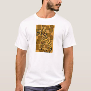 T-shirt XX abrégé sur art de girafe