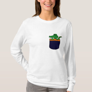 T-shirt XX alligator drôle dans une poche