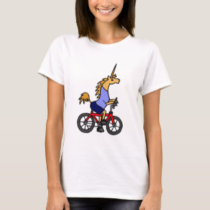 T-shirt XX bande dessinée de bicyclette d'équitation de