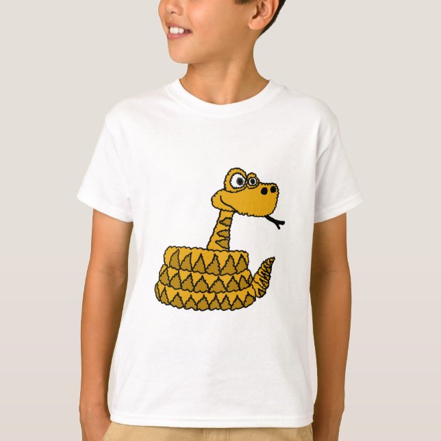 T-shirt XX bande dessinée géniale de serpent à sonnettes (Devant)