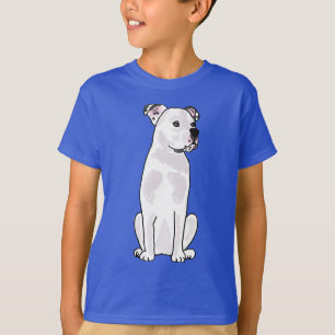 T-shirt XX bouledogue américain mignon avec le collier