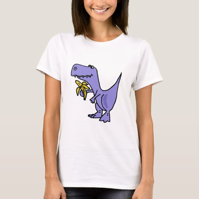 T-shirt XX dinosaure de T-Rex mangeant la bande dessinée (Devant)