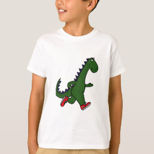 T-shirt XX dinosaure pulsant drôle avec les baskets rouge
