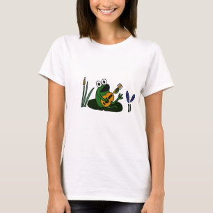 T-shirt XX grenouille de chant avec la guitare