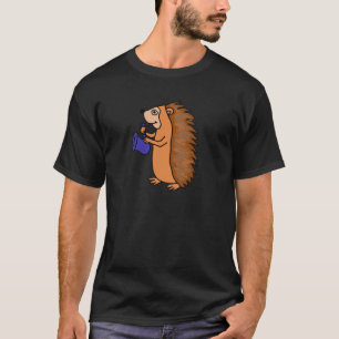 T-shirt XX hérisson jouant la bande dessinée de saxophon