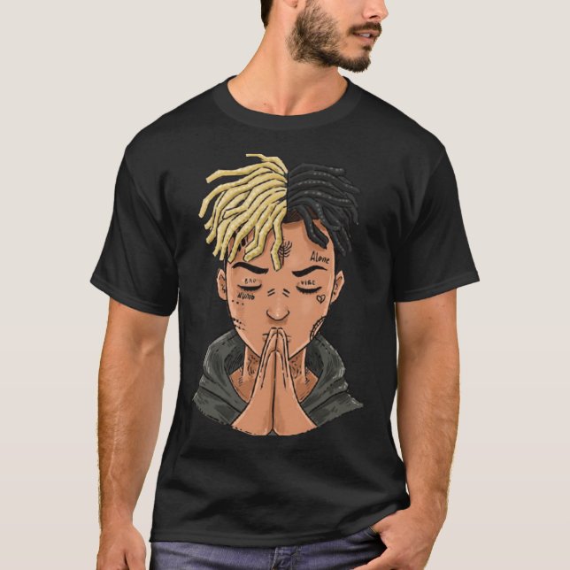 T-shirt XXXTentation draw cartoon RIP legend Rap Premium g (Devant)