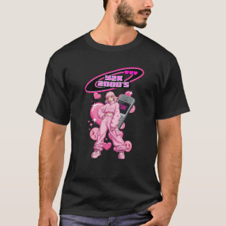 T-shirt Y2K Anime Dream : 2000s Nostalgie Tee rose Edition