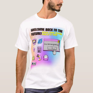 T-shirt Y2K Cliquez ici Retro Desktop Tee esthétique
