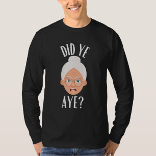 T-shirt Ya Aye Glasgow Slang Thème écossais