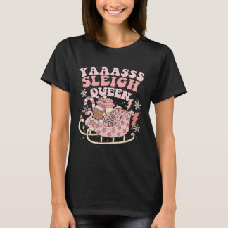T-shirt Yaas Sleigh Queen Sleigh Girl Matching Christmas P