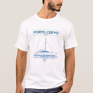 T-shirt Yacht Porto Cervo Sardaigne - Tee Luxe