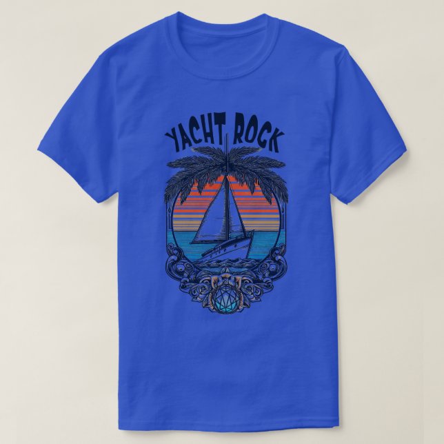 T-shirt Yacht Rock Retro Design 1 (Design devant)