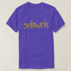 YAHWEH Gold Letter Hébreu Nom De Dieu Unisex