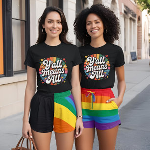 T-shirt Y'all signifie tout rétro
