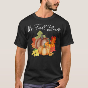 T-shirt Yall Yall Toddler Femmes Enfants Automne Citrouill