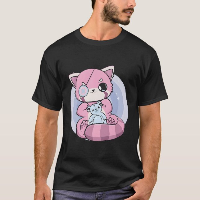 T-shirt Yami Kawaii Red Panda Bear Fairy Kei Harajuku Nugo (Devant)