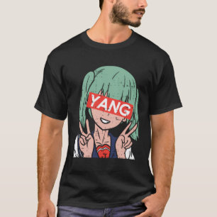 T-shirt Yang Anime Girl Vaporwave Andrew Pour Président 20