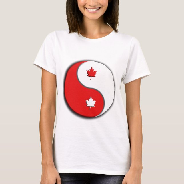 T-shirt yang de yin de canuck (Devant)