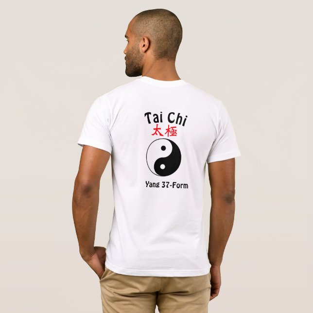 T-shirt Yang Tai Chi, Forme 37  (Dos entier)