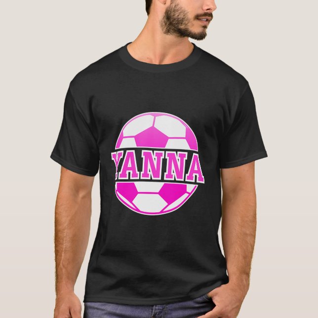 T-shirt Yanna Nom Filles Football Jouer Football Sport Fan (Devant)