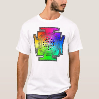 T-shirt yantra d'arc-en-ciel