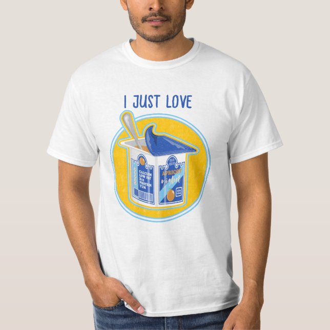 T-shirt Yaourt d'abricot en pot (Devant)
