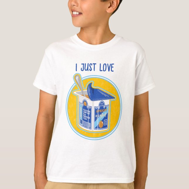 T-shirt Yaourt d'abricot en pot (Devant)
