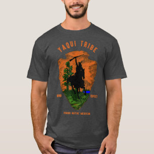 T-shirt Yaqui Tribe Amérindien Mexicain Fière Arro Rétro