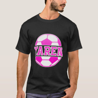 T-shirt Yaren Nom Filles Football Jouer Football Sports Fa