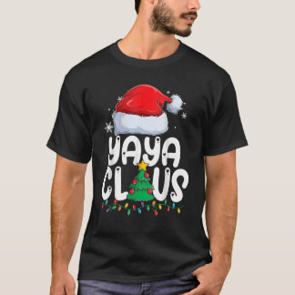 T-shirt Yaya Claus Groupe de jumelage Xmas Famille Noël Pa