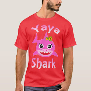T-shirt Yaya Shark grec grand-mère drôle Requin