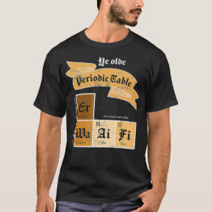 T-shirt Ye Olde Tableau Périodique Éléments chimiques plai