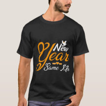 "Year" Golden Script Heart Typography