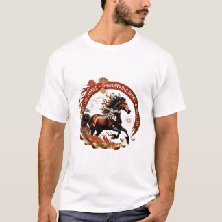 T-shirt Year of the Horse Flame, Lunar Zodiac Gift