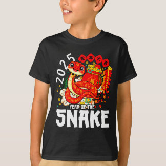 T-shirt Year Of The Snake 2025 Chinese New Year 2025 Red S