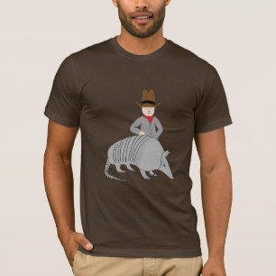 T-shirt Yeehaw ! Cowboy et tatou !