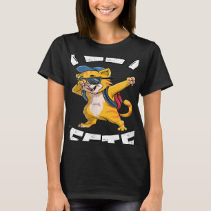 T-shirt Yeet or Be Cool Chat Dabbing Retour À L'École