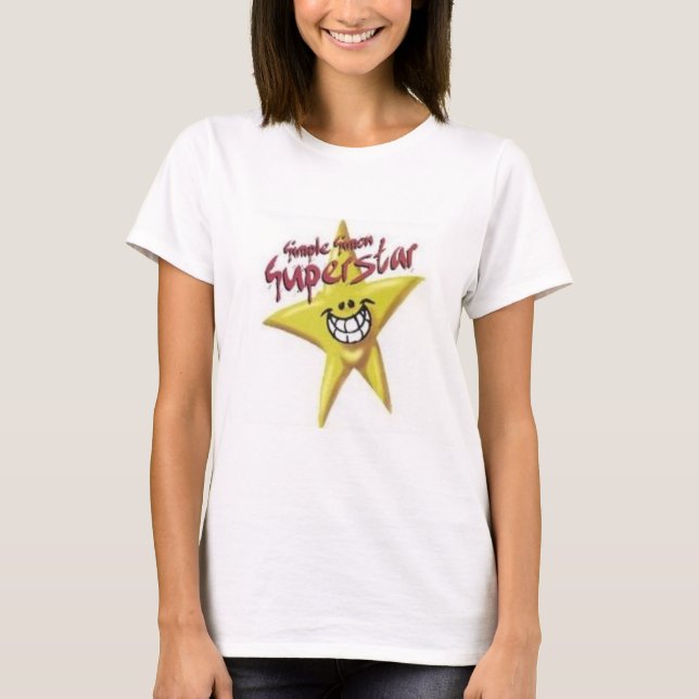 T-shirt Yel simple de dames de superstar de Simon. Dessus (Devant)