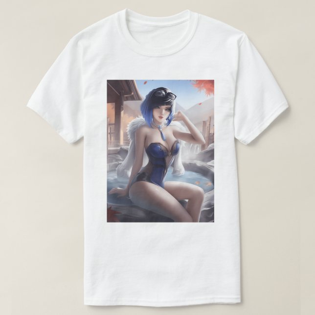 T-shirt Yelan de source chaude 152 (Design devant)